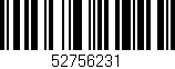 Código de barras (EAN, GTIN, SKU, ISBN): '52756231'