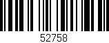 Código de barras (EAN, GTIN, SKU, ISBN): '52758'