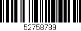 Código de barras (EAN, GTIN, SKU, ISBN): '52758789'