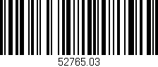Código de barras (EAN, GTIN, SKU, ISBN): '52765.03'