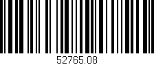 Código de barras (EAN, GTIN, SKU, ISBN): '52765.08'