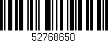 Código de barras (EAN, GTIN, SKU, ISBN): '52768650'