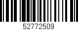 Código de barras (EAN, GTIN, SKU, ISBN): '52772509'
