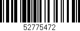 Código de barras (EAN, GTIN, SKU, ISBN): '52775472'