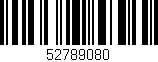 Código de barras (EAN, GTIN, SKU, ISBN): '52789080'