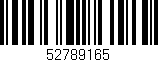 Código de barras (EAN, GTIN, SKU, ISBN): '52789165'