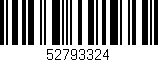 Código de barras (EAN, GTIN, SKU, ISBN): '52793324'