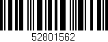 Código de barras (EAN, GTIN, SKU, ISBN): '52801562'