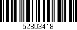 Código de barras (EAN, GTIN, SKU, ISBN): '52803418'