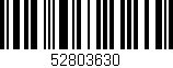 Código de barras (EAN, GTIN, SKU, ISBN): '52803630'