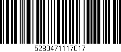 Código de barras (EAN, GTIN, SKU, ISBN): '5280471117017'