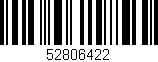 Código de barras (EAN, GTIN, SKU, ISBN): '52806422'