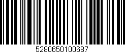 Código de barras (EAN, GTIN, SKU, ISBN): '5280650100687'