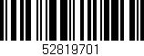 Código de barras (EAN, GTIN, SKU, ISBN): '52819701'