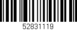 Código de barras (EAN, GTIN, SKU, ISBN): '52831119'
