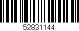 Código de barras (EAN, GTIN, SKU, ISBN): '52831144'