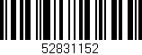 Código de barras (EAN, GTIN, SKU, ISBN): '52831152'