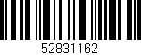 Código de barras (EAN, GTIN, SKU, ISBN): '52831162'