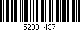 Código de barras (EAN, GTIN, SKU, ISBN): '52831437'