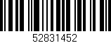 Código de barras (EAN, GTIN, SKU, ISBN): '52831452'