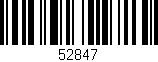 Código de barras (EAN, GTIN, SKU, ISBN): '52847'