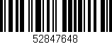 Código de barras (EAN, GTIN, SKU, ISBN): '52847648'