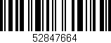 Código de barras (EAN, GTIN, SKU, ISBN): '52847664'