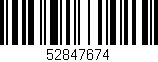 Código de barras (EAN, GTIN, SKU, ISBN): '52847674'