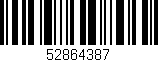 Código de barras (EAN, GTIN, SKU, ISBN): '52864387'