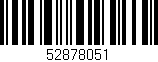 Código de barras (EAN, GTIN, SKU, ISBN): '52878051'