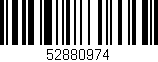 Código de barras (EAN, GTIN, SKU, ISBN): '52880974'