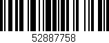 Código de barras (EAN, GTIN, SKU, ISBN): '52887758'