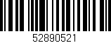 Código de barras (EAN, GTIN, SKU, ISBN): '52890521'