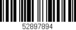 Código de barras (EAN, GTIN, SKU, ISBN): '52897894'