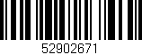 Código de barras (EAN, GTIN, SKU, ISBN): '52902671'