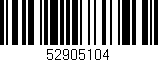 Código de barras (EAN, GTIN, SKU, ISBN): '52905104'