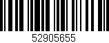 Código de barras (EAN, GTIN, SKU, ISBN): '52905655'
