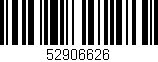 Código de barras (EAN, GTIN, SKU, ISBN): '52906626'
