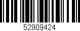 Código de barras (EAN, GTIN, SKU, ISBN): '52909424'
