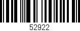 Código de barras (EAN, GTIN, SKU, ISBN): '52922'