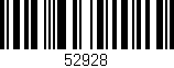 Código de barras (EAN, GTIN, SKU, ISBN): '52928'