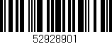 Código de barras (EAN, GTIN, SKU, ISBN): '52928901'