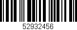 Código de barras (EAN, GTIN, SKU, ISBN): '52932456'