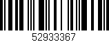 Código de barras (EAN, GTIN, SKU, ISBN): '52933367'