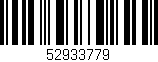 Código de barras (EAN, GTIN, SKU, ISBN): '52933779'