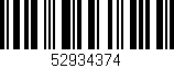 Código de barras (EAN, GTIN, SKU, ISBN): '52934374'
