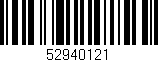 Código de barras (EAN, GTIN, SKU, ISBN): '52940121'