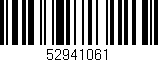 Código de barras (EAN, GTIN, SKU, ISBN): '52941061'