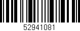 Código de barras (EAN, GTIN, SKU, ISBN): '52941081'