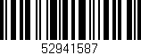 Código de barras (EAN, GTIN, SKU, ISBN): '52941587'